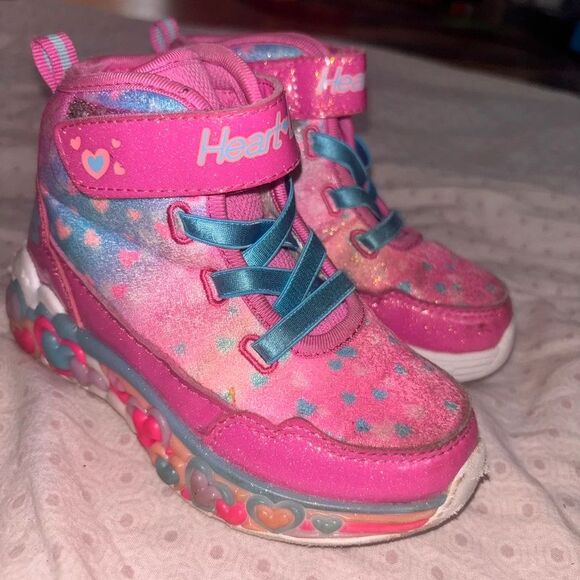 Skechers Other - Skechers S-Lights Eternal Heart Lights Whimsical Nostalgic Boots toddler size 9